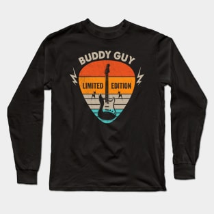 Vintage Buddy Guy Name Guitar Pick Limited Edition Birthday Long Sleeve T-Shirt